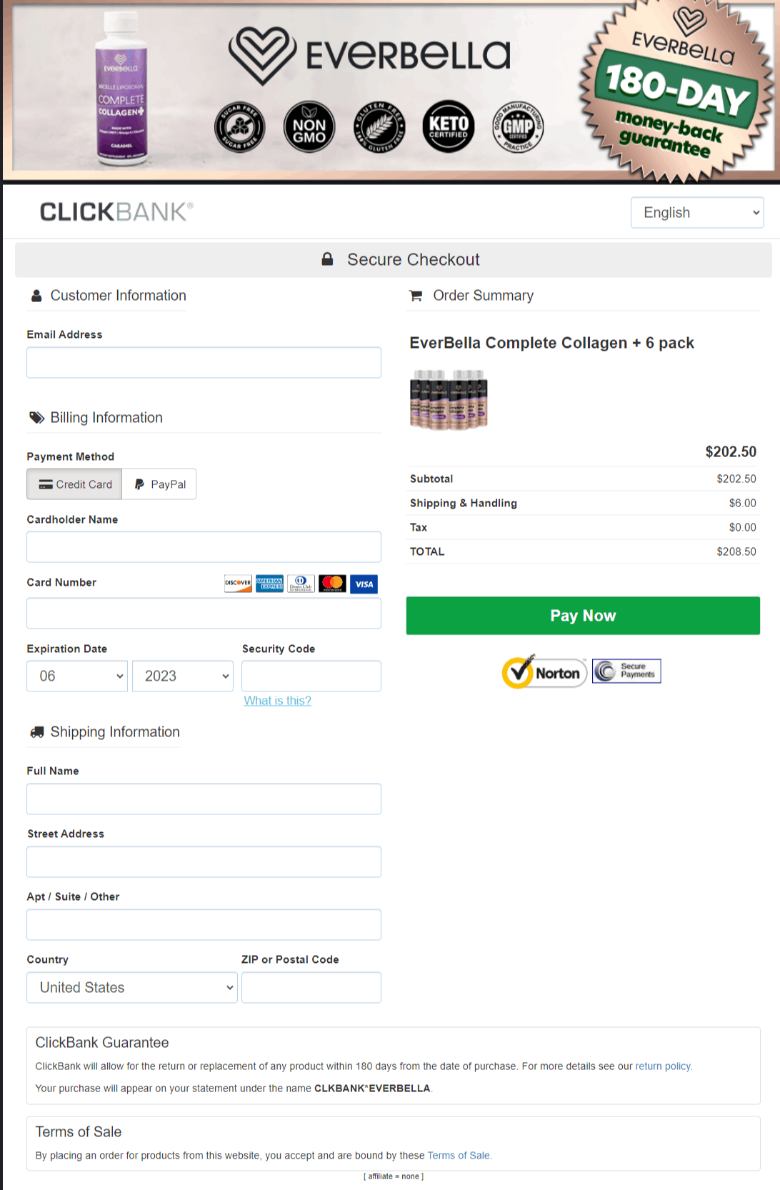 Everbella-order-page